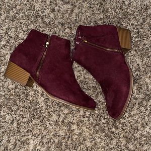 Suede booties